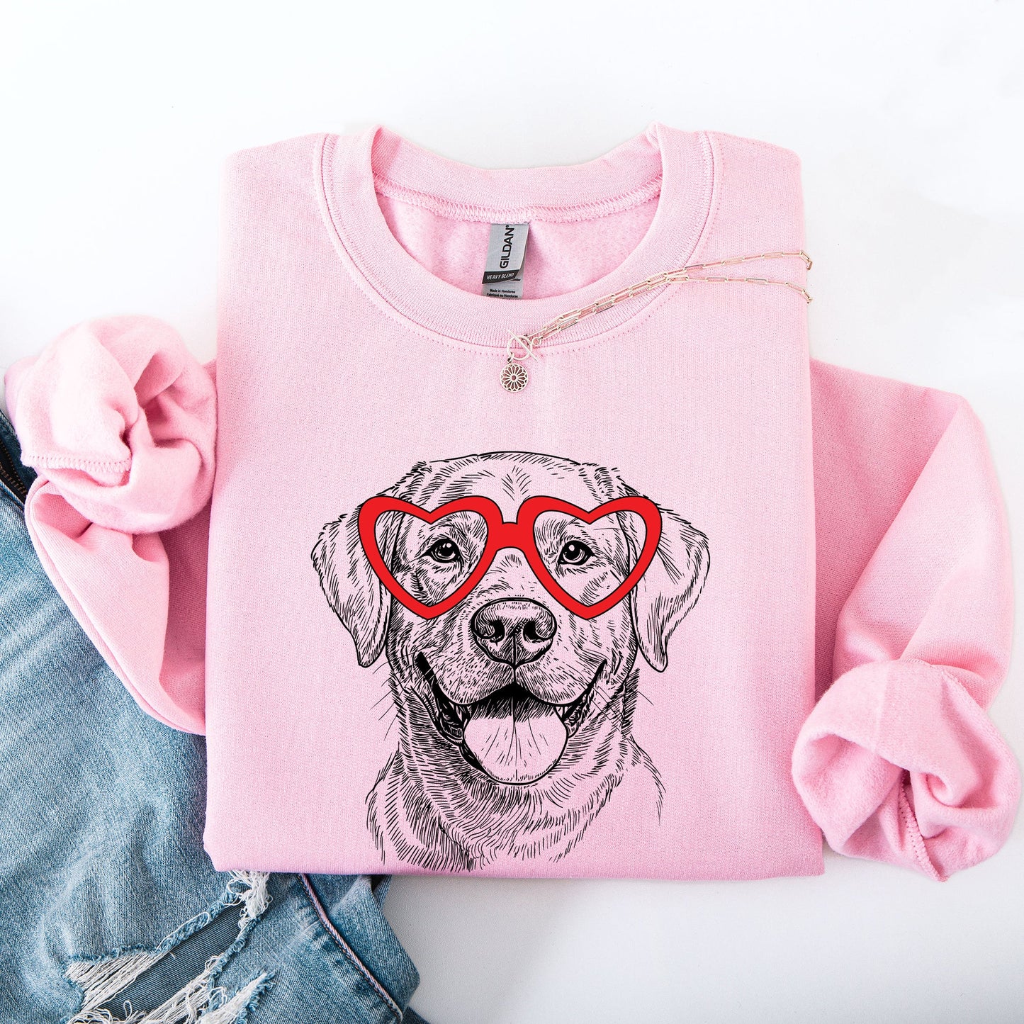 Labrador Retriever, Pet, Dog Breed, Valentine's Sweatshirt