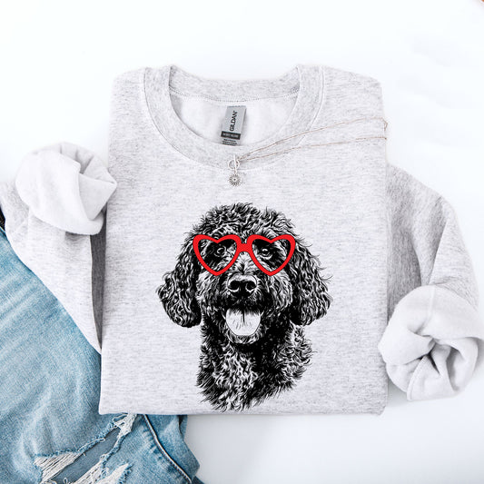 Portuguese Water Dog, Pet, Dog Breed, Valentine's Sweatshirt