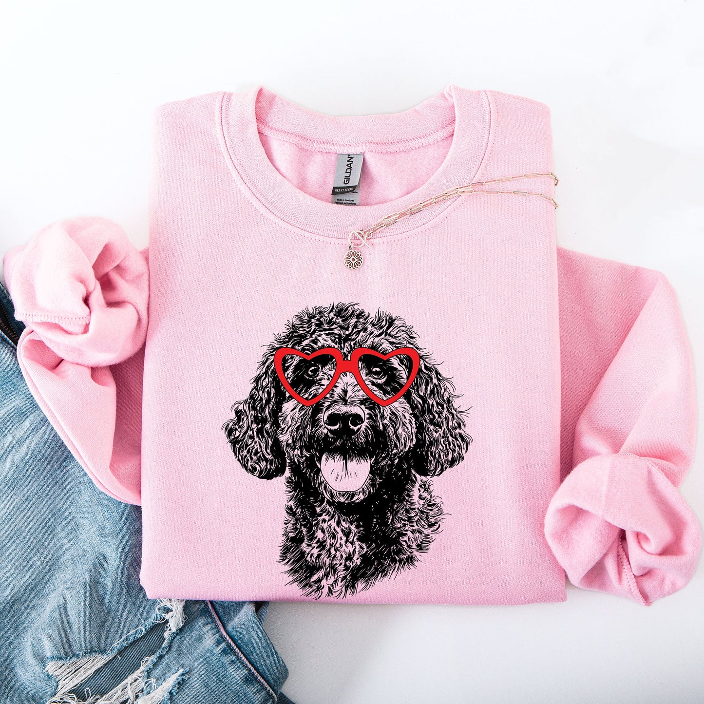 Portuguese Water Dog, Pet, Dog Breed, Valentine's Sweatshirt