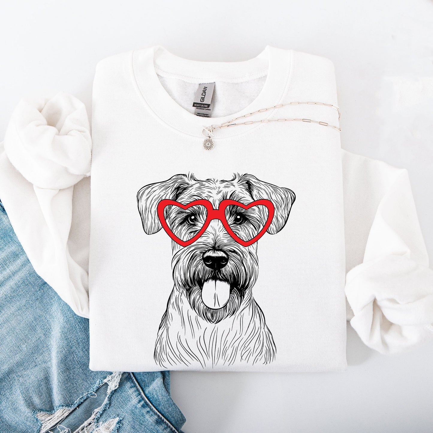 Wheaten Terrier, Pet, Dog Breed, Valentine's Sweatshirt