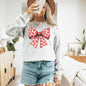 Vintage Bow, Hearts, Coquette, Valentine's Day, Love Sweatshirt