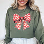 Vintage Bow, Hearts, Coquette, Valentine's Day, Love Sweatshirt