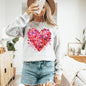 Watercolor Hearts, Colorful, Valentine's Day, Love Sweatshirt