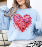 Watercolor Hearts, Colorful, Valentine's Day, Love Sweatshirt