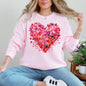 Watercolor Hearts, Colorful, Valentine's Day, Love Sweatshirt