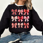 Retro Bows, Ribbons, Coquette, Valentine's Day, Love Sweatshirt