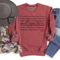 Love Is Patient, Jesus, Christian, Faith, Bible, 1 Corinthians 13:4-7, Valentine's Day, Love Sweatshirt
