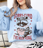 Sorry Cupid I've Been Feral, Racoon, Love Bites, Valentine's Day, Love Sweatshirt