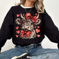 Highland Cow, Western, Hearts, Country, Valentine's Day, Love Sweatshirt