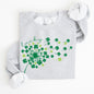 Lucky Dandelion, Clover, Irish, Lucky Charm, St Patrick's Day Sweatshirt