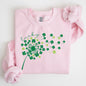 Lucky Dandelion, Clover, Irish, Lucky Charm, St Patrick's Day Sweatshirt