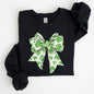 Coquette, St. Paddy's Day Bow, Clover, Lucky, Irish, Lucky Charm, St Patrick's Day Sweatshirt