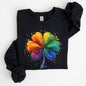 Watercolor Shamrock, St. Paddy's Day Clover, Lucky, Irish, Lucky Charm, St Patrick's Day Sweatshirt