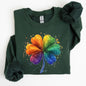 Watercolor Shamrock, St. Paddy's Day Clover, Lucky, Irish, Lucky Charm, St Patrick's Day Sweatshirt