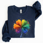 Watercolor Shamrock, St. Paddy's Day Clover, Lucky, Irish, Lucky Charm, St Patrick's Day Sweatshirt