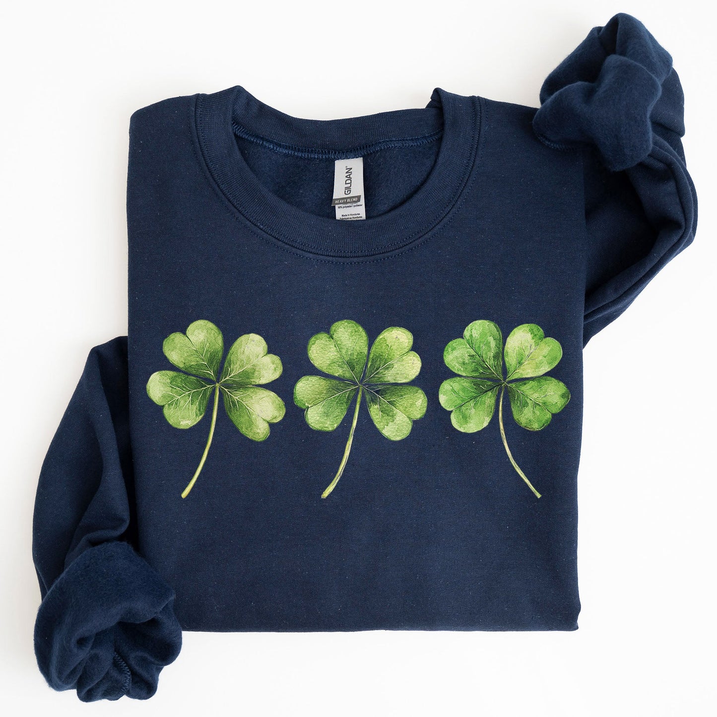 Shamrock, Clover, Retro, St. Paddy's Day, Lucky, Irish, Lucky Charm, St Patrick's Day Sweatshirt