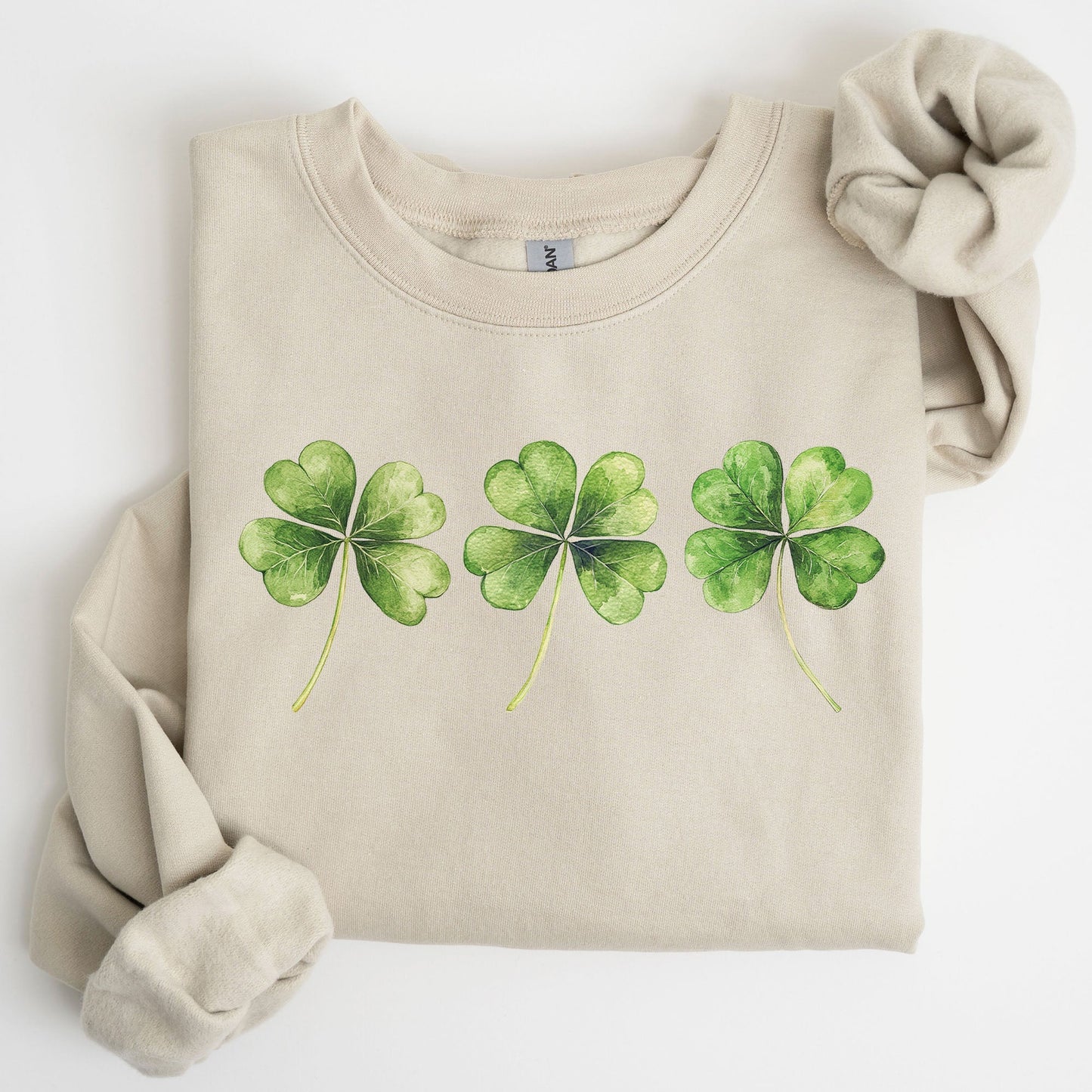 Shamrock, Clover, Retro, St. Paddy's Day, Lucky, Irish, Lucky Charm, St Patrick's Day Sweatshirt