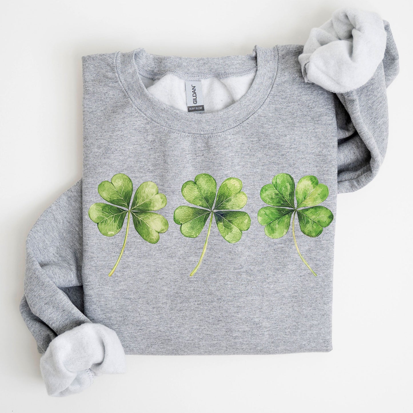 Shamrock, Clover, Retro, St. Paddy's Day, Lucky, Irish, Lucky Charm, St Patrick's Day Sweatshirt
