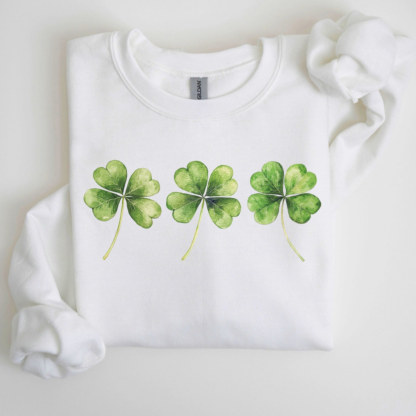 Shamrock, Clover, Retro, St. Paddy's Day, Lucky, Irish, Lucky Charm, St Patrick's Day Sweatshirt