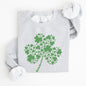 St. Paddy's Day Shamrock, Clover, Retro, Lucky, Irish, Lucky Charm, St Patrick's Day Sweatshirt