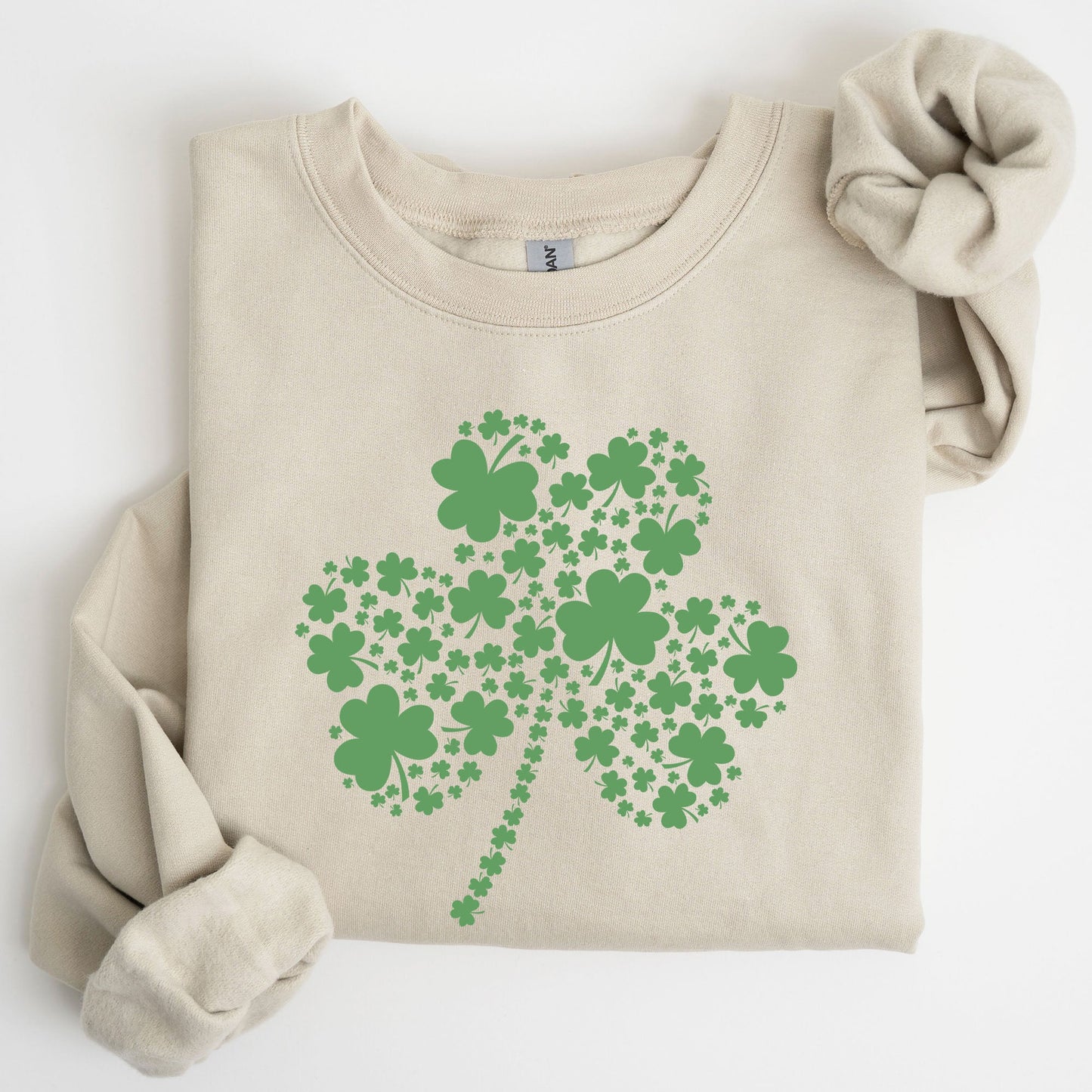 St. Paddy's Day Shamrock, Clover, Retro, Lucky, Irish, Lucky Charm, St Patrick's Day Sweatshirt