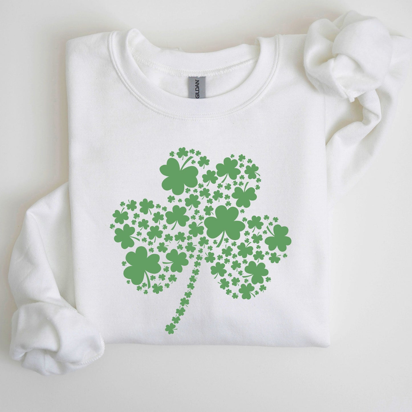 St. Paddy's Day Shamrock, Clover, Retro, Lucky, Irish, Lucky Charm, St Patrick's Day Sweatshirt