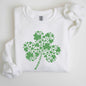 St. Paddy's Day Shamrock, Clover, Retro, Lucky, Irish, Lucky Charm, St Patrick's Day Sweatshirt