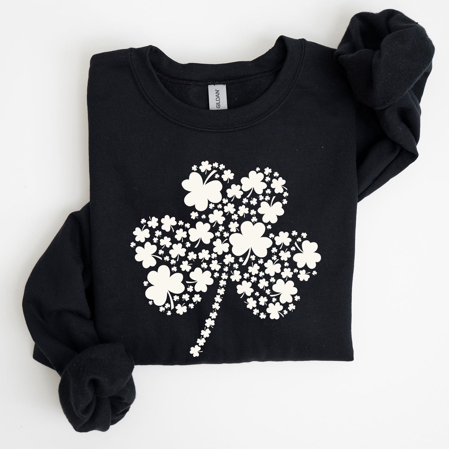St. Paddy's Day Shamrock, Clover, Retro, Lucky, Irish, Lucky Charm, St Patrick's Day Sweatshirt
