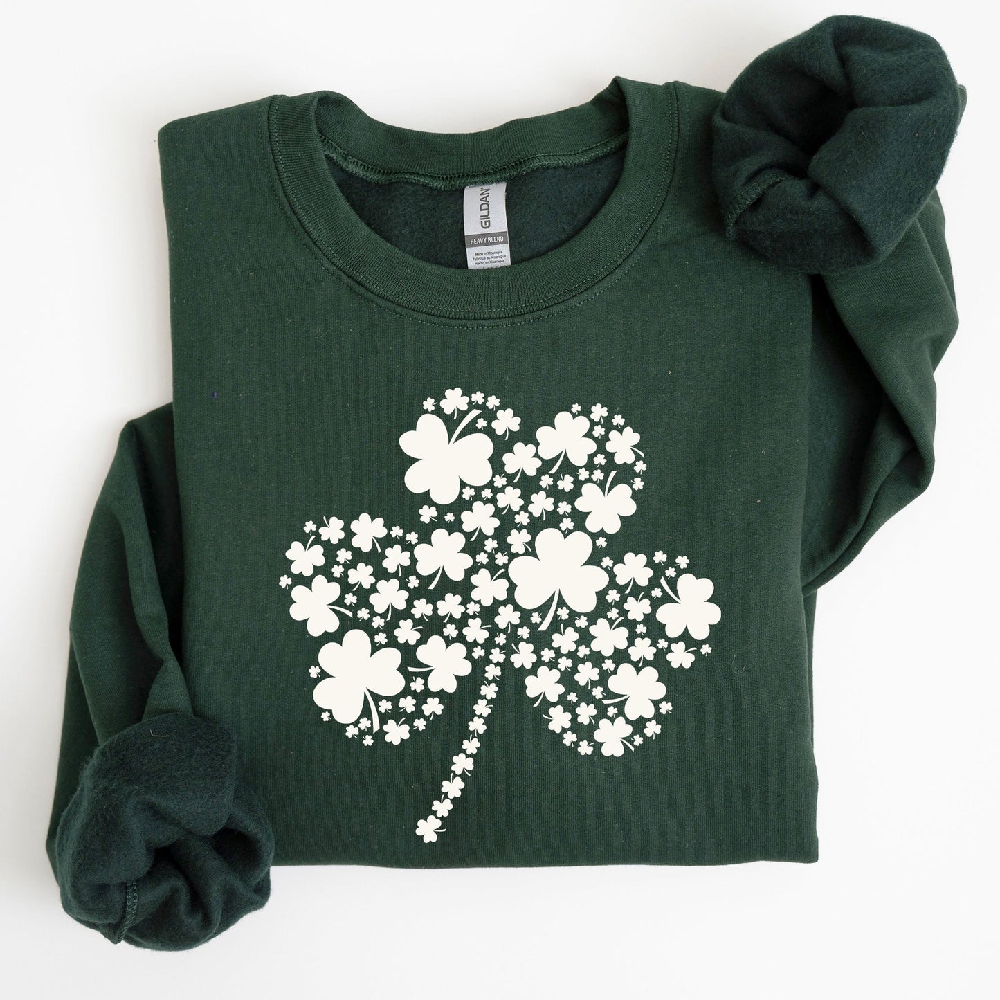 St. Paddy's Day Shamrock, Clover, Retro, Lucky, Irish, Lucky Charm, St Patrick's Day Sweatshirt