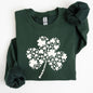 St. Paddy's Day Shamrock, Clover, Retro, Lucky, Irish, Lucky Charm, St Patrick's Day Sweatshirt