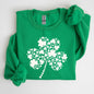 St. Paddy's Day Shamrock, Clover, Retro, Lucky, Irish, Lucky Charm, St Patrick's Day Sweatshirt