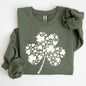 St. Paddy's Day Shamrock, Clover, Retro, Lucky, Irish, Lucky Charm, St Patrick's Day Sweatshirt