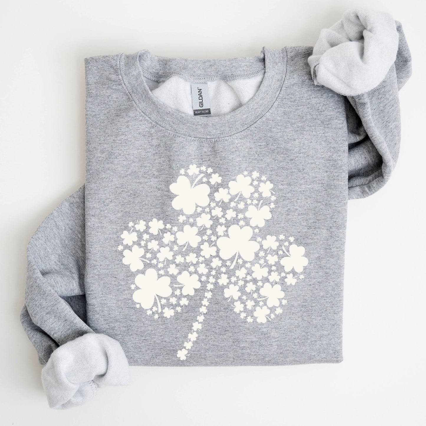 St. Paddy's Day Shamrock, Clover, Retro, Lucky, Irish, Lucky Charm, St Patrick's Day Sweatshirt