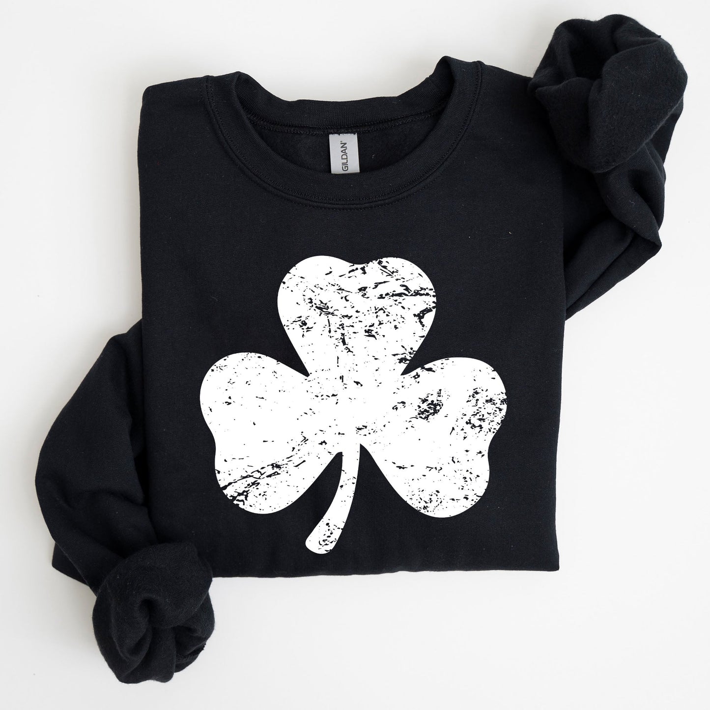 Shamrock, Clover, Lucky, Retro, Lucky, Irish, Lucky Charm, St Patrick's Day Sweatshirt