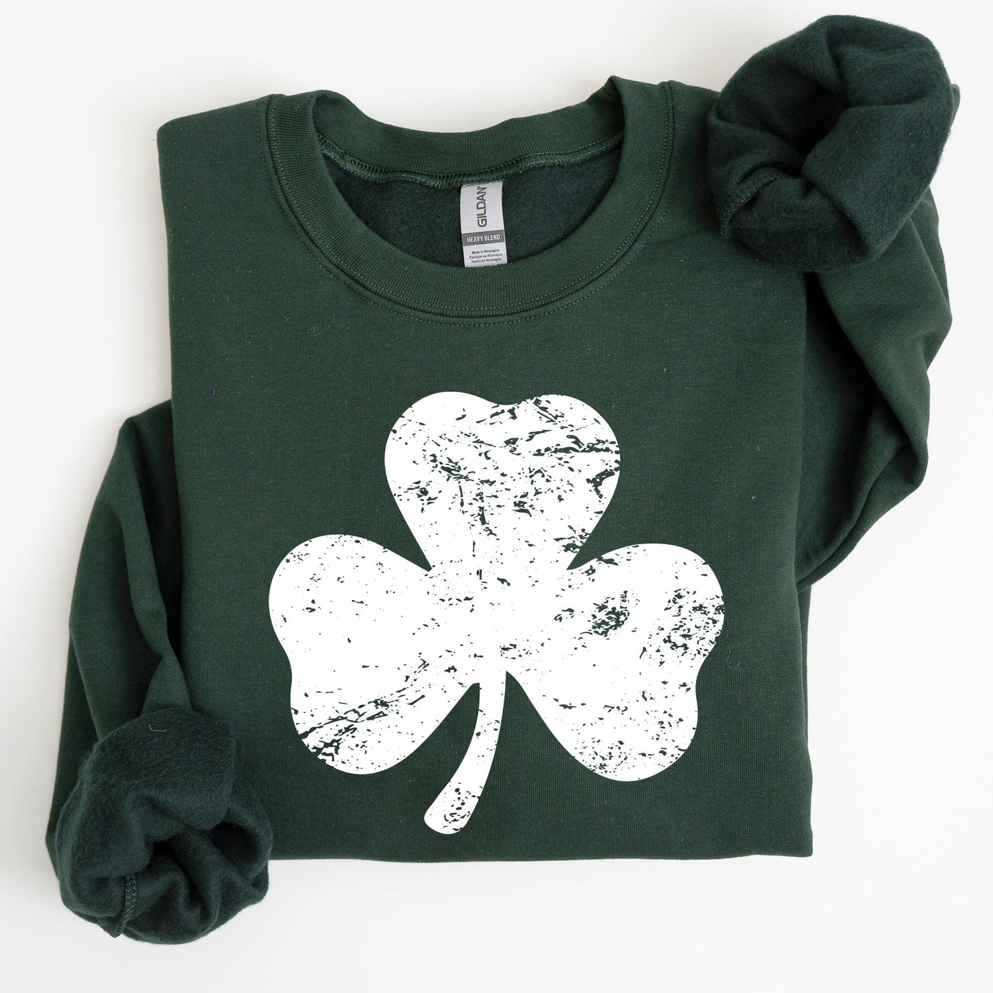 Shamrock, Clover, Lucky, Retro, Lucky, Irish, Lucky Charm, St Patrick's Day Sweatshirt