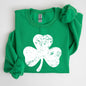 Shamrock, Clover, Lucky, Retro, Lucky, Irish, Lucky Charm, St Patrick's Day Sweatshirt