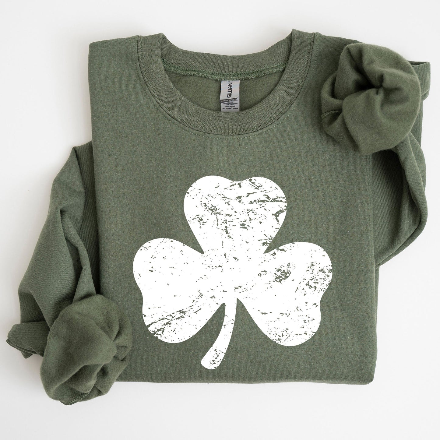 Shamrock, Clover, Lucky, Retro, Lucky, Irish, Lucky Charm, St Patrick's Day Sweatshirt