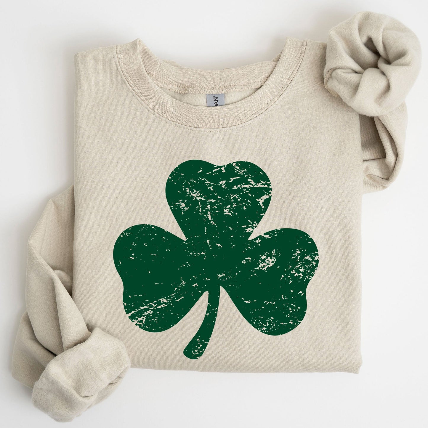 Shamrock, Clover, Lucky, Retro, Lucky, Irish, Lucky Charm, St Patrick's Day Sweatshirt