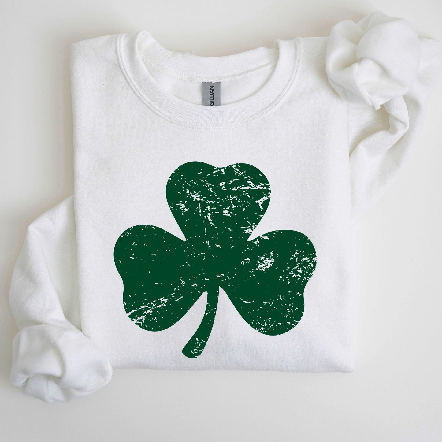 Shamrock, Clover, Lucky, Retro, Lucky, Irish, Lucky Charm, St Patrick's Day Sweatshirt