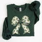 Coquette, Lucky, Bow, Shamrock, Clover, Irish, Lucky Charm, St Patrick's Day Sweatshirt