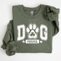 Dog Mama, Coquette, Bow, Shamrock, Clover, Irish, Lucky, Lucky Charm, St Patrick's Day Sweatshirt