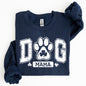 Dog Mama, Coquette, Bow, Shamrock, Clover, Irish, Lucky, Lucky Charm, St Patrick's Day Sweatshirt