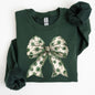St. Paddy's Day Coquette, Bow, Shamrock, Clover, Irish, Lucky, Lucky Charm, St Patrick's Day Sweatshirt