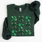 Sequin Style Shamrock, Clover, Irish, Lucky, St. Paddy's Day, Lucky Charm, St Patrick's Day Sweatshirt