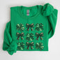 Sequin Style Shamrock, Clover, Irish, Lucky, St. Paddy's Day, Lucky Charm, St Patrick's Day Sweatshirt