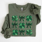 Sequin Style Shamrock, Clover, Irish, Lucky, St. Paddy's Day, Lucky Charm, St Patrick's Day Sweatshirt