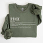 Feck Definition, Funny, Irish, Lucky, St. Paddy's Day, Clover, Shamrock, Lucky Charm, St Patrick's Day Sweatshirt