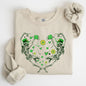 Dancing Skeletons, Irish, Lucky, St. Paddy's Day, Clover, Shamrock, Lucky Charm, St Patrick's Day Sweatshirt