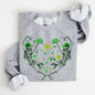 Dancing Skeletons, Irish, Lucky, St. Paddy's Day, Clover, Shamrock, Lucky Charm, St Patrick's Day Sweatshirt
