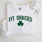 Fit Shaced, Funny, Irish, Lucky, St. Paddy's Day, Clover, Shamrock, Lucky Charm, St Patrick's Day Sweatshirt